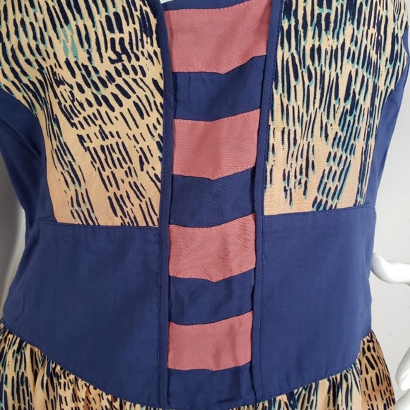 Urban Outfitters Ecotè Boho Ombré Spaghetti Strap Multicolored Mini Dress - Picture 16 of 16